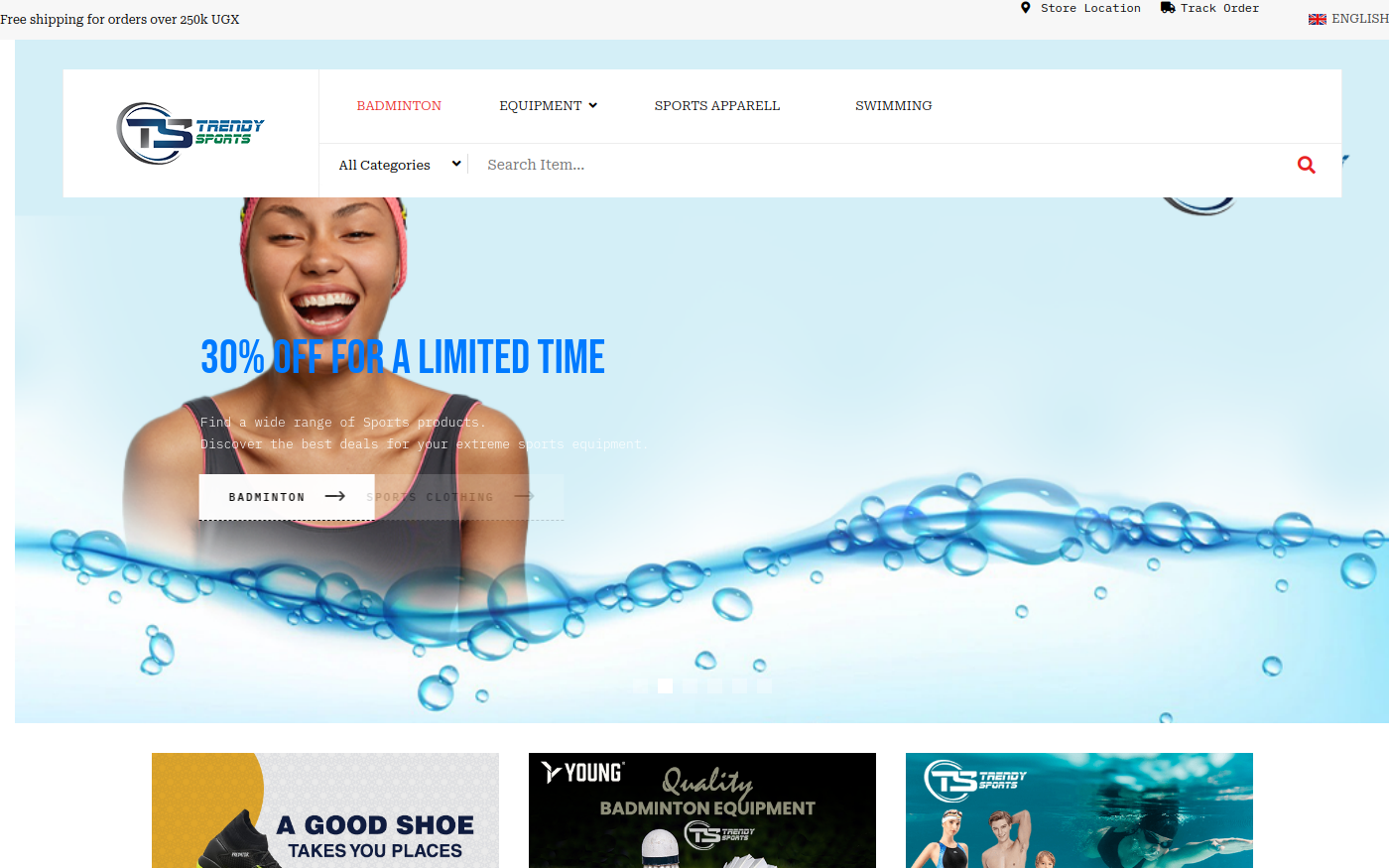Preview of Trendy Sports Store